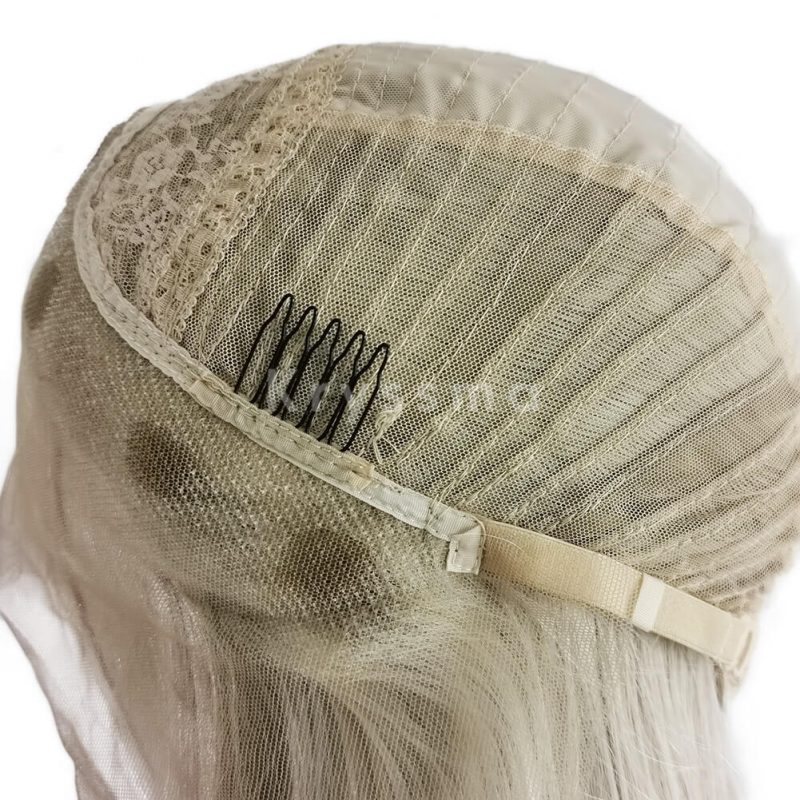 Ombre Blonde Mixed Brown Wavy Synthetic Lace Front Wig Cindy